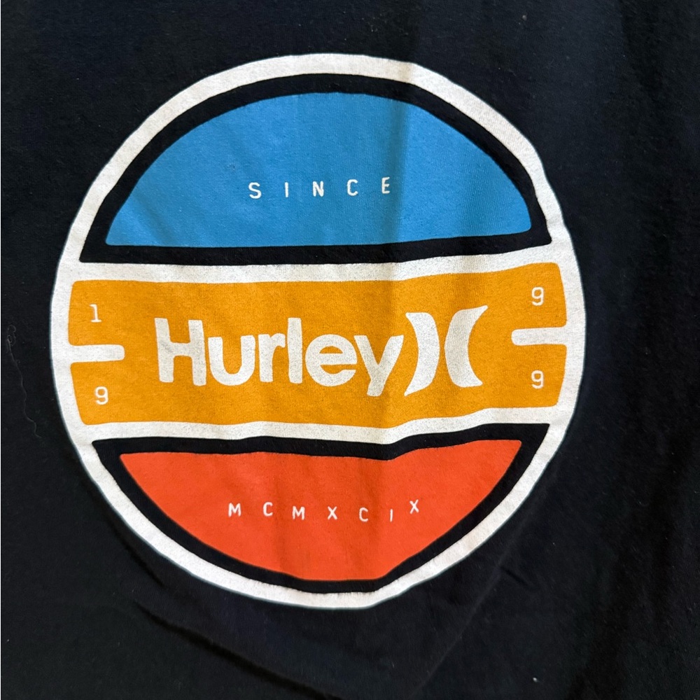 Hurley Men’s XXL Black Tank Top Graphic Logo 100% Cotton - Picture 2 of 4